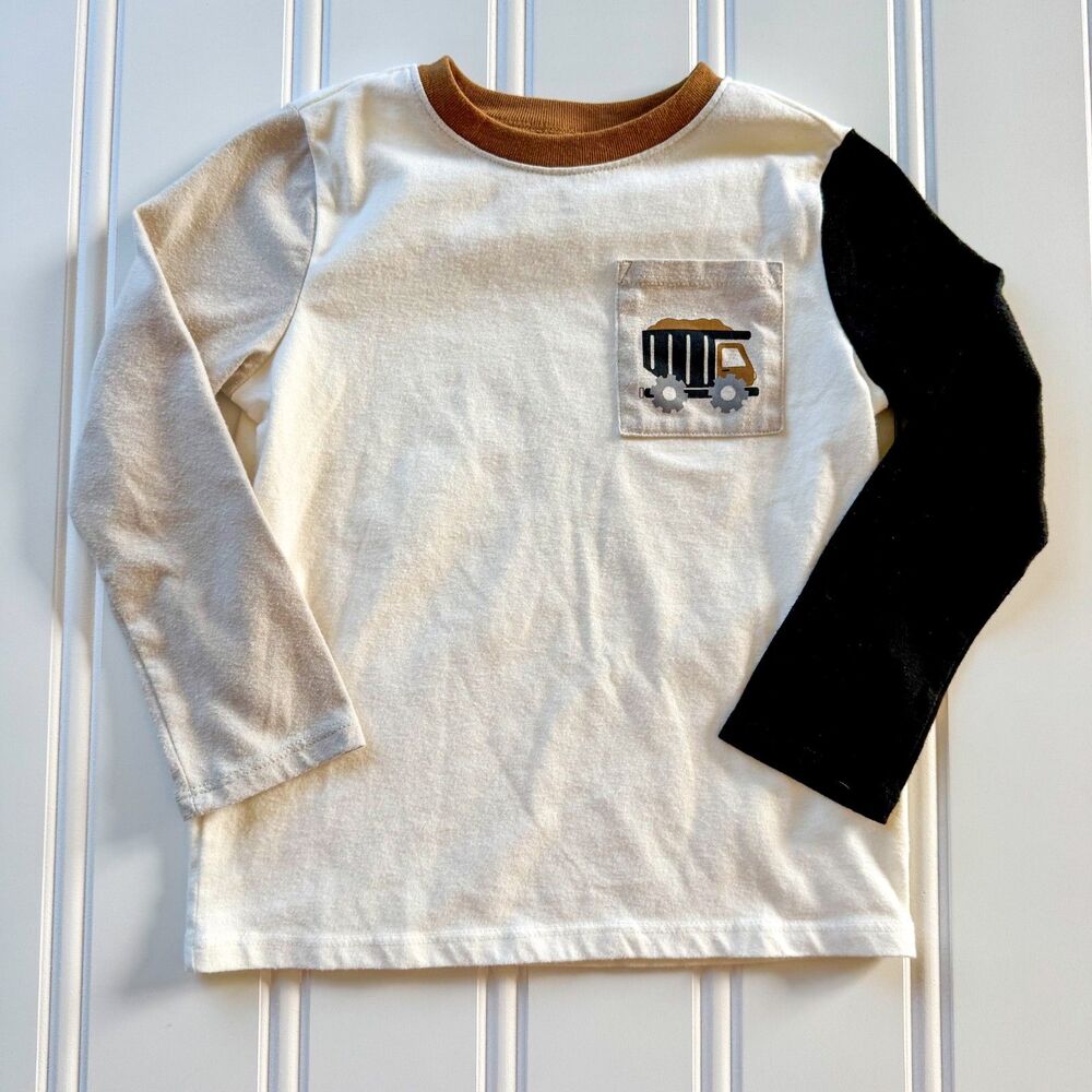4/$10 - Garanimals Toddler Boys Construction Long Sleeve Shirt | 5T